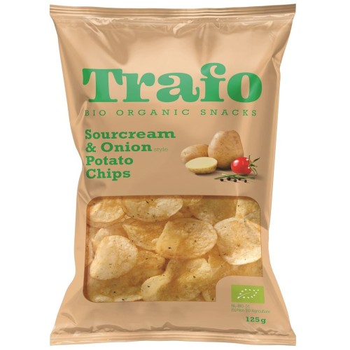28624CHIPSY ZIEMNIACZANE O SMAKU ŚMIETANKOWO - CEBULOWYM BIO 125 g - TRAFO-1