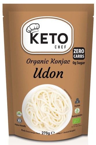 28803MAKARON KETO (KONJAC TYPU NOODLE UDON) BEZGLUTENOWY BIO 270 g - KETO CHEF (BETTER THAN FOODS)-1