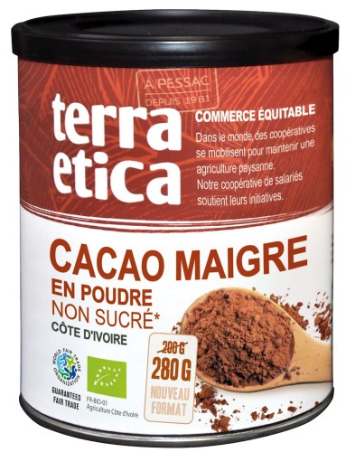 28806KAKAO NISKOTŁUSZCZOWE W PROSZKU BIO 280 g - TERRA ETICA-1