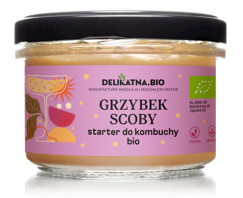 28912GRZYBEK SCOBY STARTER DO KOMBUCHY BIO 150 g - DELIKATNA (ZAKWASOWNIA)-1