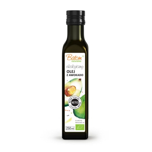 28943OLEJ Z AWOKADO TŁOCZONY NA ZIMNO KETO BIO 250 ml - BATOM-1