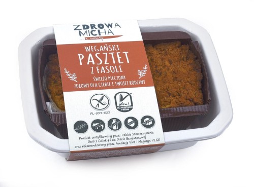 28966PASZTET Z FASOLI BEZGLUTENOWY 200 g - ZDROWA MICHA (NA ZAMÓWIENIE)-1