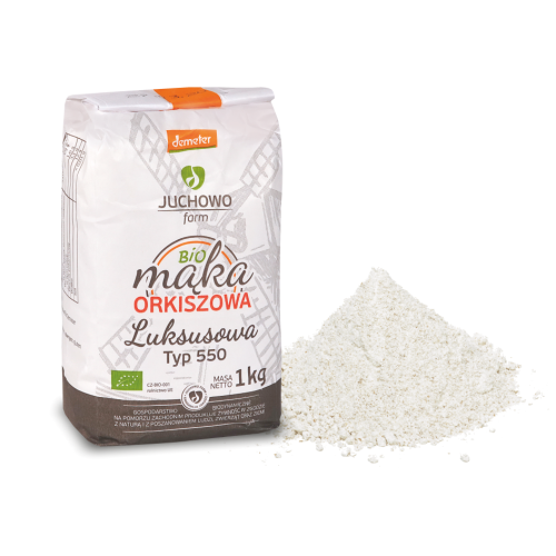 28973MĄKA ORKISZOWA LUKSUSOWA TYP 550 DEMETER BIO 1 kg - JUCHOWO-1