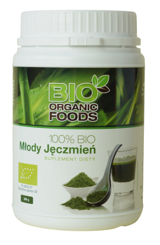 28999SOK Z MŁODEGO JĘCZMIENIA SPROSZKOWANY BIO 300 g - BIO ORGANIC FOODS-1