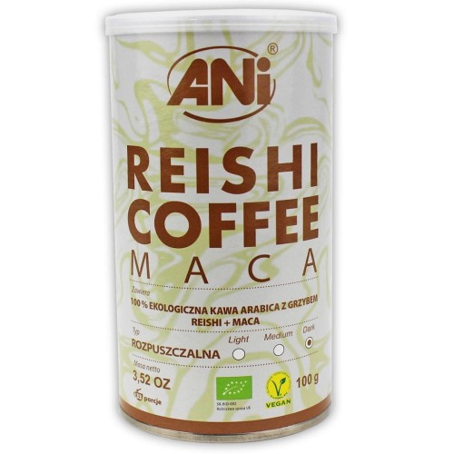 29006KAWA ROZPUSZCZALNA "REISHI + MACA" BIO 100 g - ANI-1