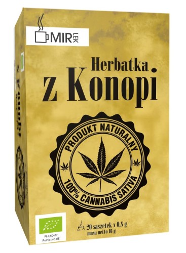 29033HERBATKA Z KONOPI BIO (20 x 0,8 g) 16 g - MIR-LEK-1