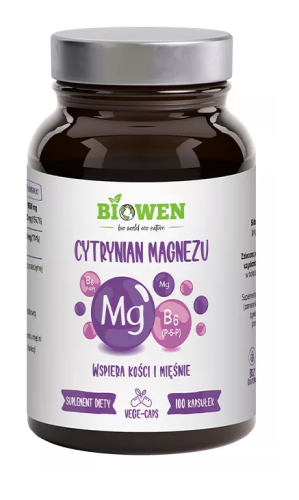29087CYTRYNIAN MAGNEZU + WITAMINA B6 100 KAPSUŁEK - HEMPKING (BIOWEN)-1