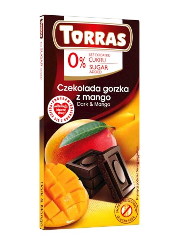 29186CZEKOLADA GORZKA Z MANGO BEZ DODATKU CUKRU BEZGLUTENOWA 75 g - TORRAS-1
