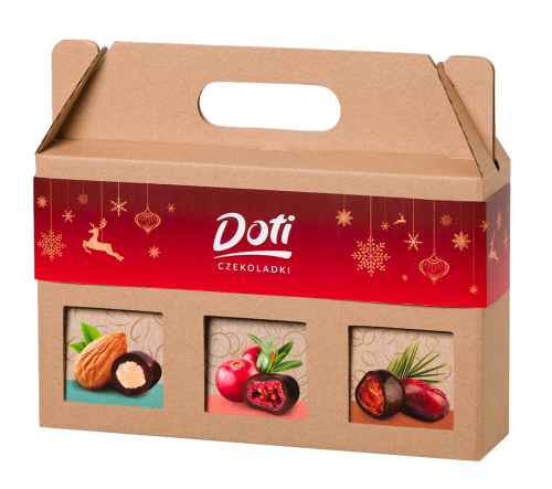 29207ZESTAW ŚWIĄTECZNY - BAKALIE W CZEKOLADZIE BIO 3 RODZAJE 150 g - DOTI (PRODUKT SEZONOWY)-1