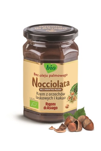29241KREM Z ORZECHÓW LASKOWYCH I KAKAO BEZ DODATKU MLEKA BEZGLUTENOWY BIO 250 g - NOCCIOLATA-1