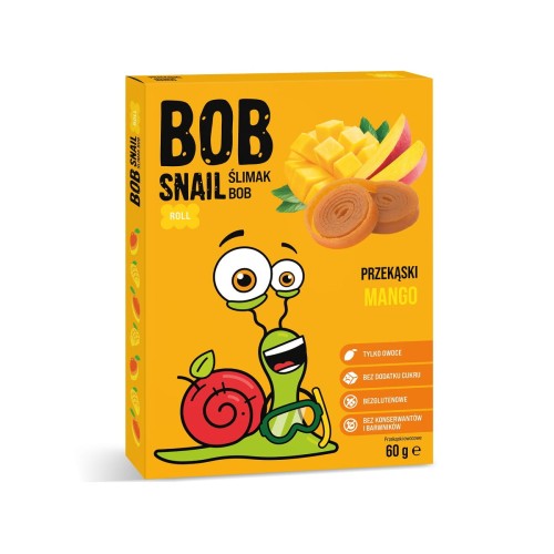 29250PRZEKĄSKA ROLL MANGO BEZ DODATKU CUKRU BEZGLUTENOWA 60 g - BOB SNAIL-1