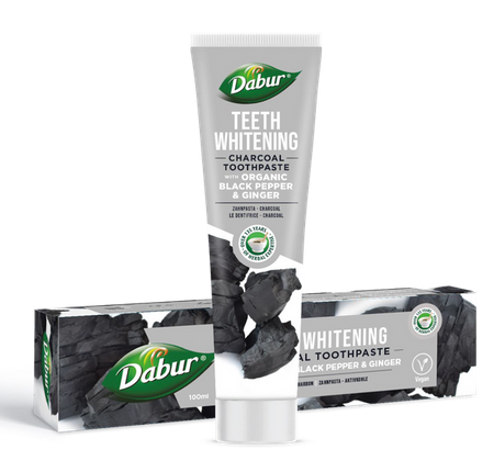 29275PASTA DO ZĘBÓW WYBIELAJĄCA WĘGLOWA Z PIEPRZEM I IMBIREM 100 ml - DABUR-1