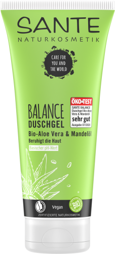 29350ŻEL POD PRYSZNIC BALANCE ALOES I OLEJEK MIGDAŁOWY ECO 200 ml - SANTE-1