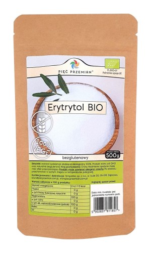 29481ERYTRYTOL BEZGLUTENOWY BIO 500 g - PĘĆ PRZEMIAN-1