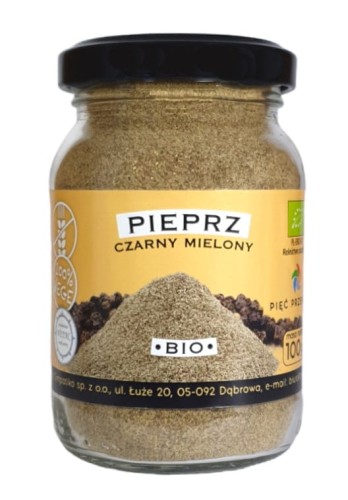 29489PIEPRZ CZARNY MIELONY BEZGLUTENOWY BIO 100 g - PIĘĆ PRZEMIAN-1