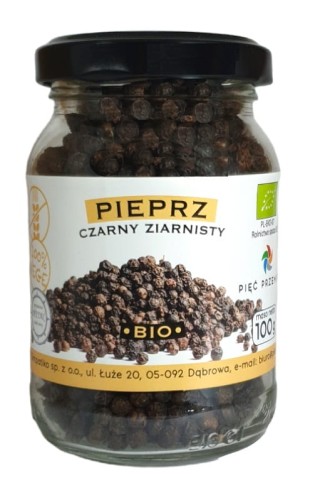 29490PIEPRZ CZARNY ZIARNISTY BEZGLUTENOWY BIO 100 g - PIĘĆ PRZEMIAN-1