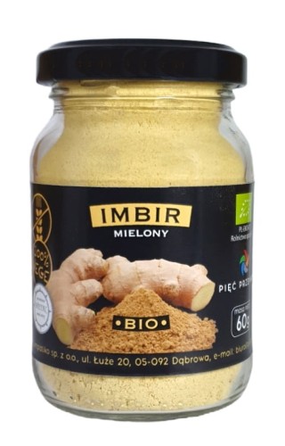 29491IMBIR MIELONY BEZGLUTENOWY BIO 60 g - PIĘĆ PRZEMIAN-1