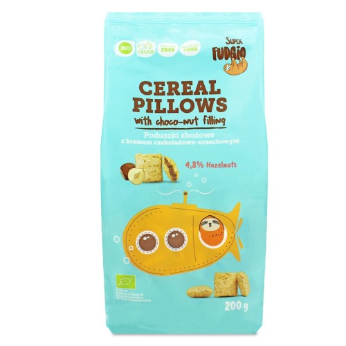 29542PODUSZKI ZBOŻOWE Z KREMEM CZEKOLADOWO - ORZECHOWYM BEZGLUTENOWE BIO 200 g - ME GUSTO (SUPER FUDGIO)-1