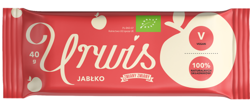 29642BATON BAKALIOWY Z JABŁKIEM "URWIS" BEZGLUTENOWY BIO 40 g - ZMIANY ZMIANY-1