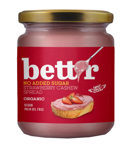 29645KREM Z ORZECHÓW NERKOWCA TRUSKAWKOWY BEZ DODATKU CUKRU BIO 250 g - BETT'R-1