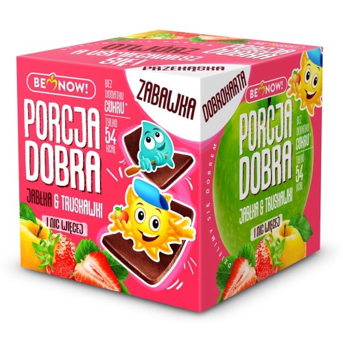 29739KOSTKA Z NIESPODZIANKĄ (PRZEKĄSKA JABŁKOWO - TRUSKAWKOWA + ZABAWKA) 16 g - PORCJA DOBRA-1
