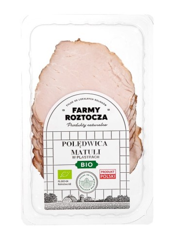 29810POLĘDWICA MATULI PLASTRY BIO 100 g - FARMY ROZTOCZA (Z PÓŁKI)-1