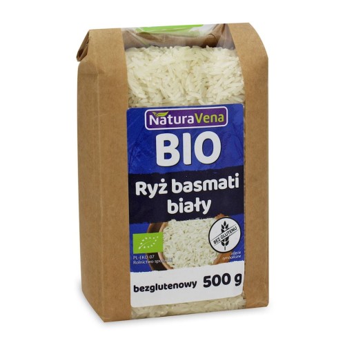 30086RYŻ BASMATI BIAŁY BEZGLUTENOWY BIO 500 g - NATURAVENA-1