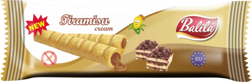 30091RURKI KUKURYDZIANE NADZIEWANE KREMEM O SMAKU TIRAMISU BEZGLUTENOWE 18 g - BALILA-1