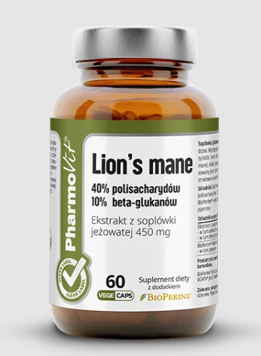 30117SOPLÓWKA JEŻOWATA EKSTRAKT (450 mg) 60 KAPSUŁEK - PHARMOVIT (CLEAN LABEL)-1