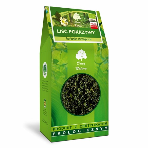 30193HERBATKA LIŚĆ POKRZYWY BIO 80 g - DARY NATURY-1