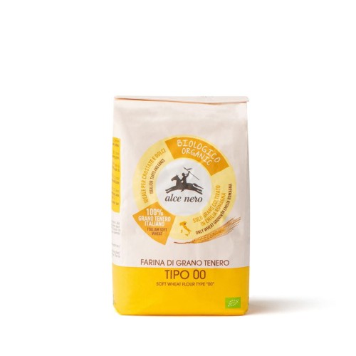 30256MĄKA PSZENNA TYP "00"  DO WYPIEKÓW BIO 1  kg - ALCE NERO-1