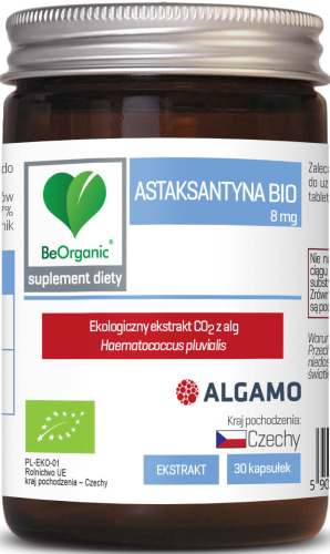 30272ASTAKSANTYNA EKSTRAKT BIO (8 mg) 30 KAPSUŁEK - BE ORGANIC-1