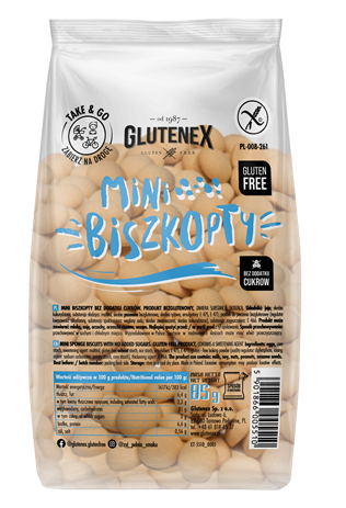 30303MINI BISZKOPTY BEZ DODATKU CUKRÓW BEZGLUTENOWE 85 g - GLUTENEX-1
