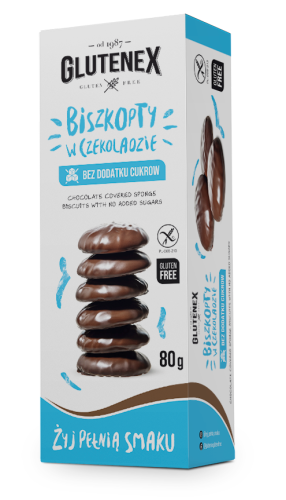 30304BISZKOPTY W CZEKOLADZIE BEZ DODATKU CUKRÓW BEZGLUTENOWE 80 g - GLUTENEX-1