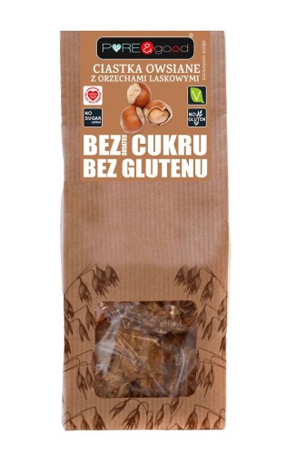 30431CIASTKA OWSIANE Z ORZECHAMI LASKOWYMI BEZ DODATKU CUKRU BEZGLUTENOWE 150 g - PURE&GOOD-1
