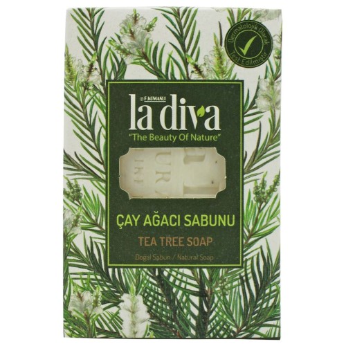 30460MYDŁO W KOSTCE DRZEWO HERBACIANE 100 g - LA DIVA-1