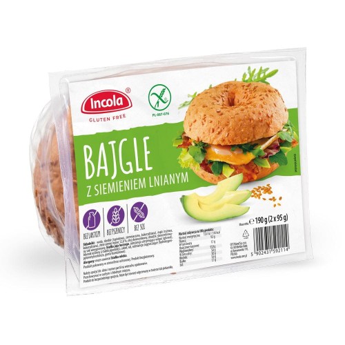 30485BAJGLE Z SIEMIENIEM LNIANYM BEZGLUTENOWE (2 x 95 g) 190 g - INCOLA-1