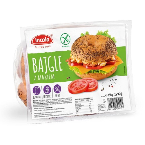30487BAJGLE Z MAKIEM BEZGLUTENOWE (2 x 95 g) 190 g - INCOLA-1