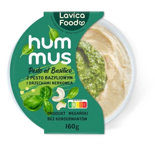 30499HUMMUS PESTO AL BASILICO 160 g - LAVICA FOOD-1