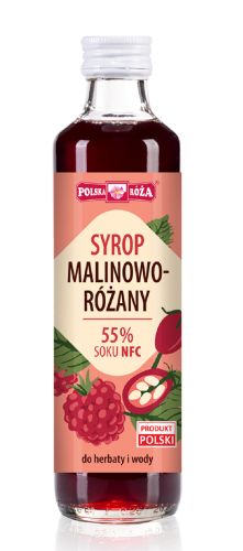 30503SYROP MALINOWO - RÓŻANY 250 ml - POLSKA RÓŻA-1