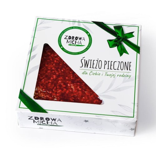 30597SERNIK Z MALINAMI BEZGLUTENOWY 520 g - ZDROWA MICHA (NA ZAMÓWIENIE - PRODUKT SEZONOWY WIELKANOC)-1