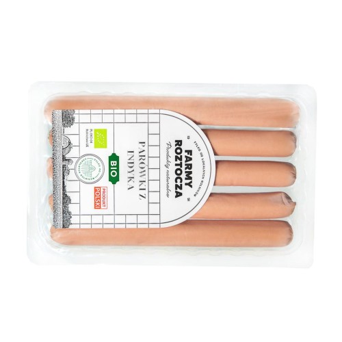 30636PARÓWKI FARMERKI Z INDYKA BIO 250 g - FARMY ROZTOCZA (NA ZAMÓWIENIE)-1