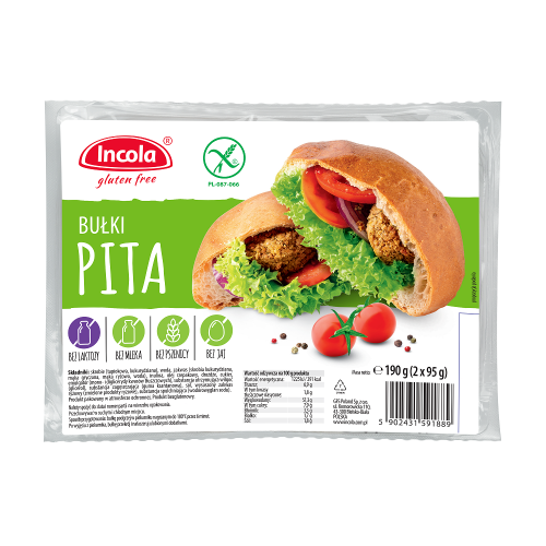 30760BUŁKI PITA BEZGLUTENOWE (2 x 95 g) 190 g - INCOLA-1