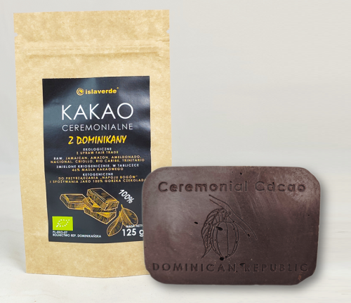 30904KAKAO CEREMONIALNE TABLICZKA BIO 125 g - ISLAVERDE (SEGURA)-1