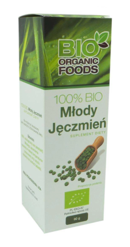 30915SOK Z MŁODEGO JĘCZMIENIA BIO (500 mg) 560 TABLETEK - BIO ORGANIC FOODS-1