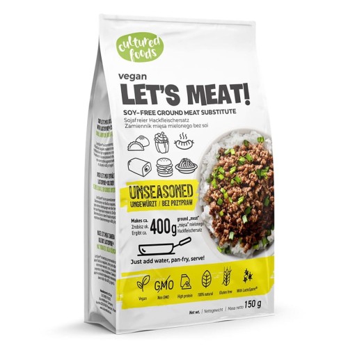 30924ZAMIENNIK MIĘSA MIELONEGO BEZ PRZYPRAW BEZGLUTENOWY 150 g - CULTURED FOODS-1