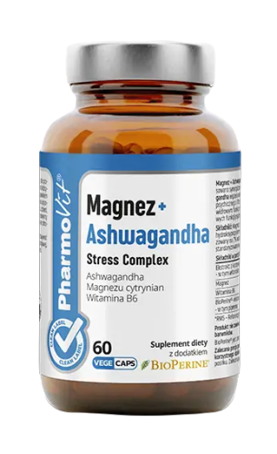30984MAGNEZ + ASHWAGANDHA STRESS COMPLEX 60 KAPSUŁEK - PHARMOVIT (CLEAN LABEL)-1