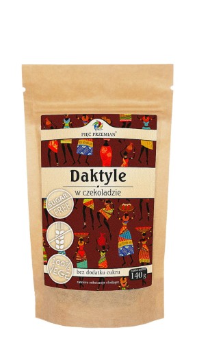 31250DAKTYLE W CZEKOLADZIE BEZ DODATKU CUKRÓW BEZGLUTENOWE 140 g - PIĘĆ PRZEMIAN-1