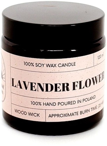 31304ŚWIECA SOJOWA ZAPACHOWA Z DREWNIANYM KNOTEM LAVENDER FLOWER 120 ml - KOSZYCZEK NATURY-1