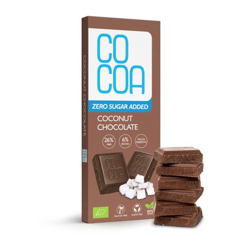 31350CZEKOLADA KOKOSOWA BEZ DODATKU CUKRU BIO 40 g - COCOA-1